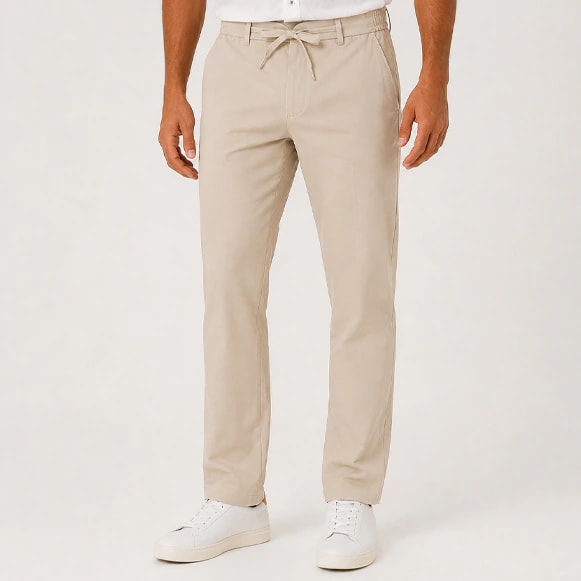 PANTALON RESORTADO 100% POLIESTER HOMBRE - imagen 1