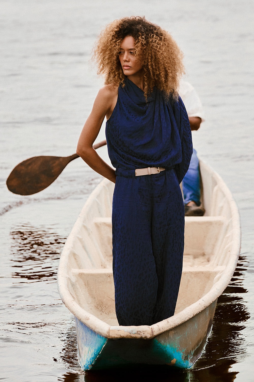 Enterizo tierra umbria azul navy - imagen 1