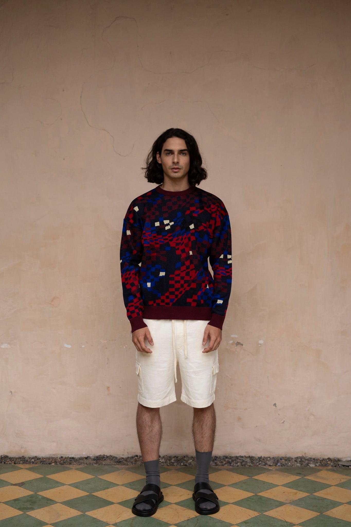 Sweater tejido Cosmos blanco - imagen 1