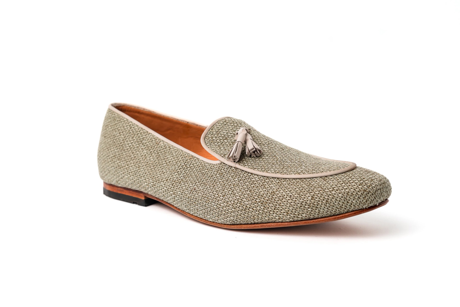 Loafers Rafia Verde Menta - imagen 1