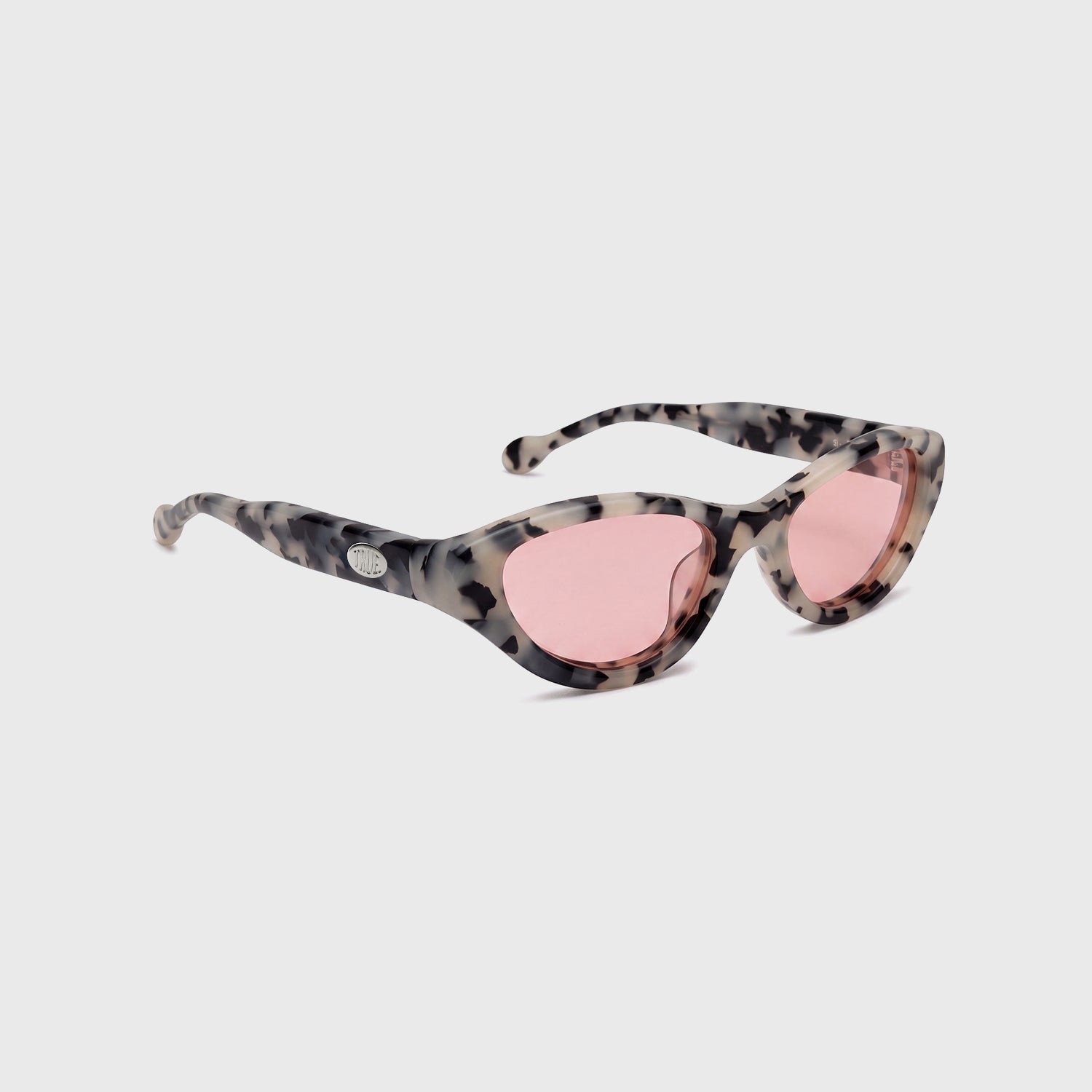 Cat-Eye Sunglasses - Black & White - imagen 1