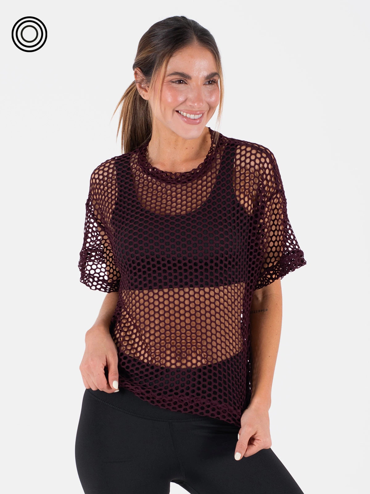 Tulum camiseta malla uva oscuro - imagen 1