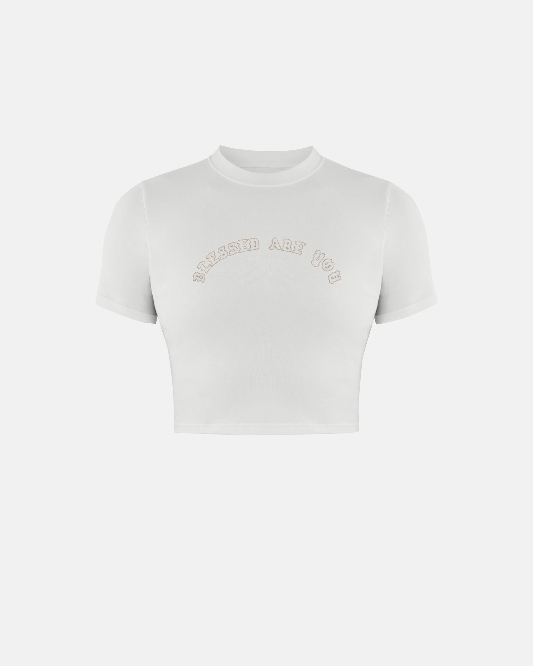 Capsule Blessed Are You Baby Tee White - imagen 1