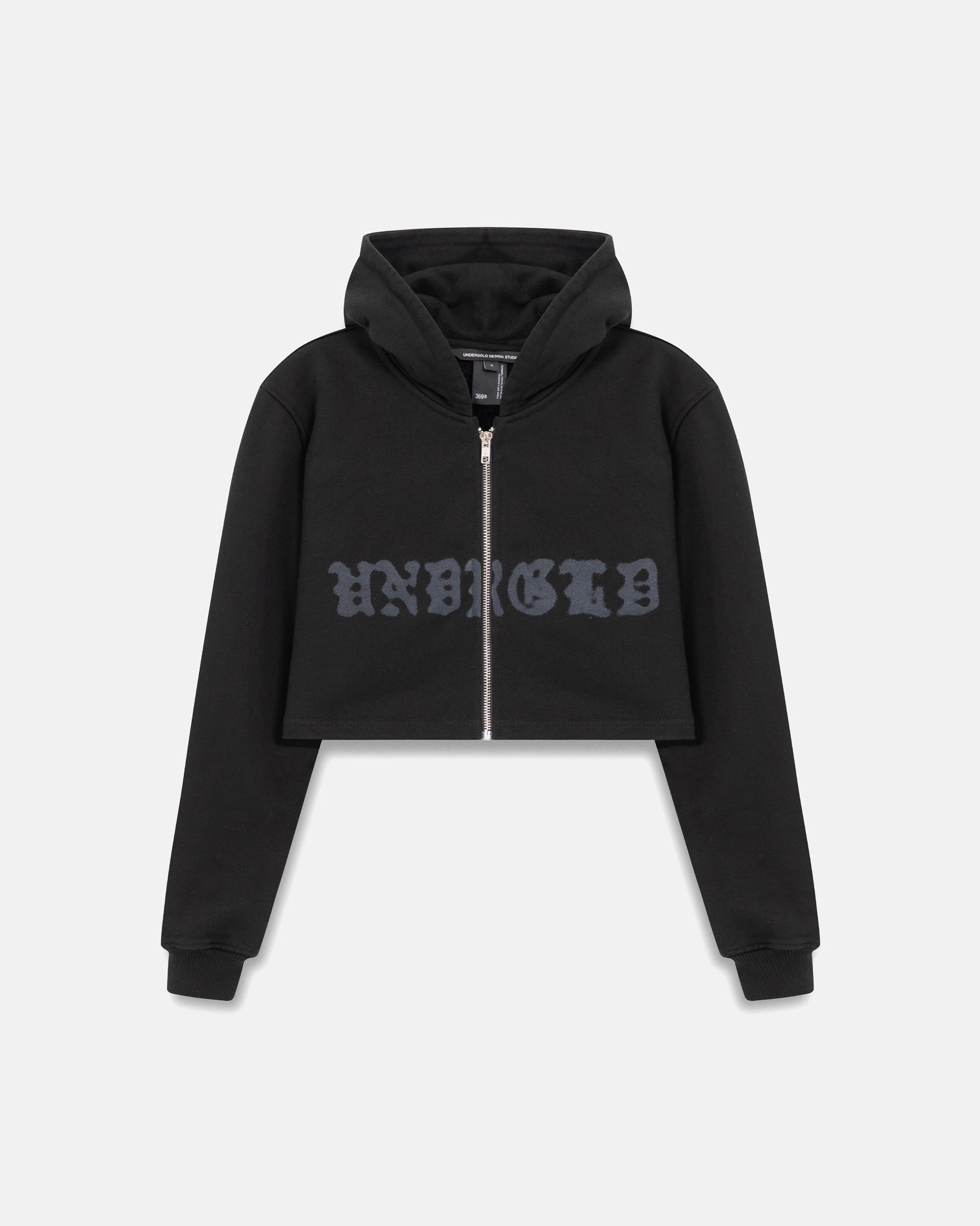W 94' UNDRGLD Zip Up Slim Fit Hoodie Black - imagen 1