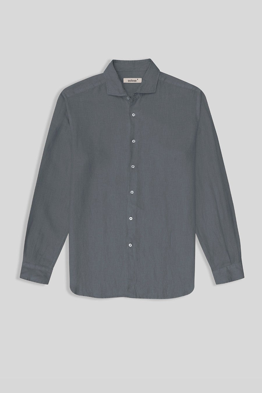 Men's linen shirt smoke basic - imagen 1