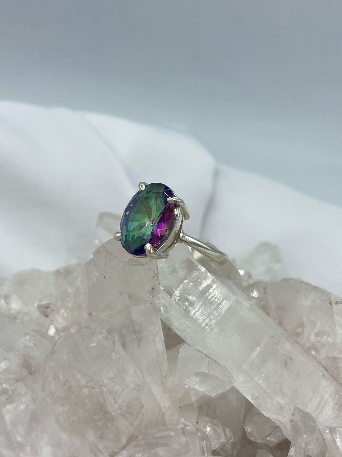 Anillo Topacio Místico ovalado - imagen 1