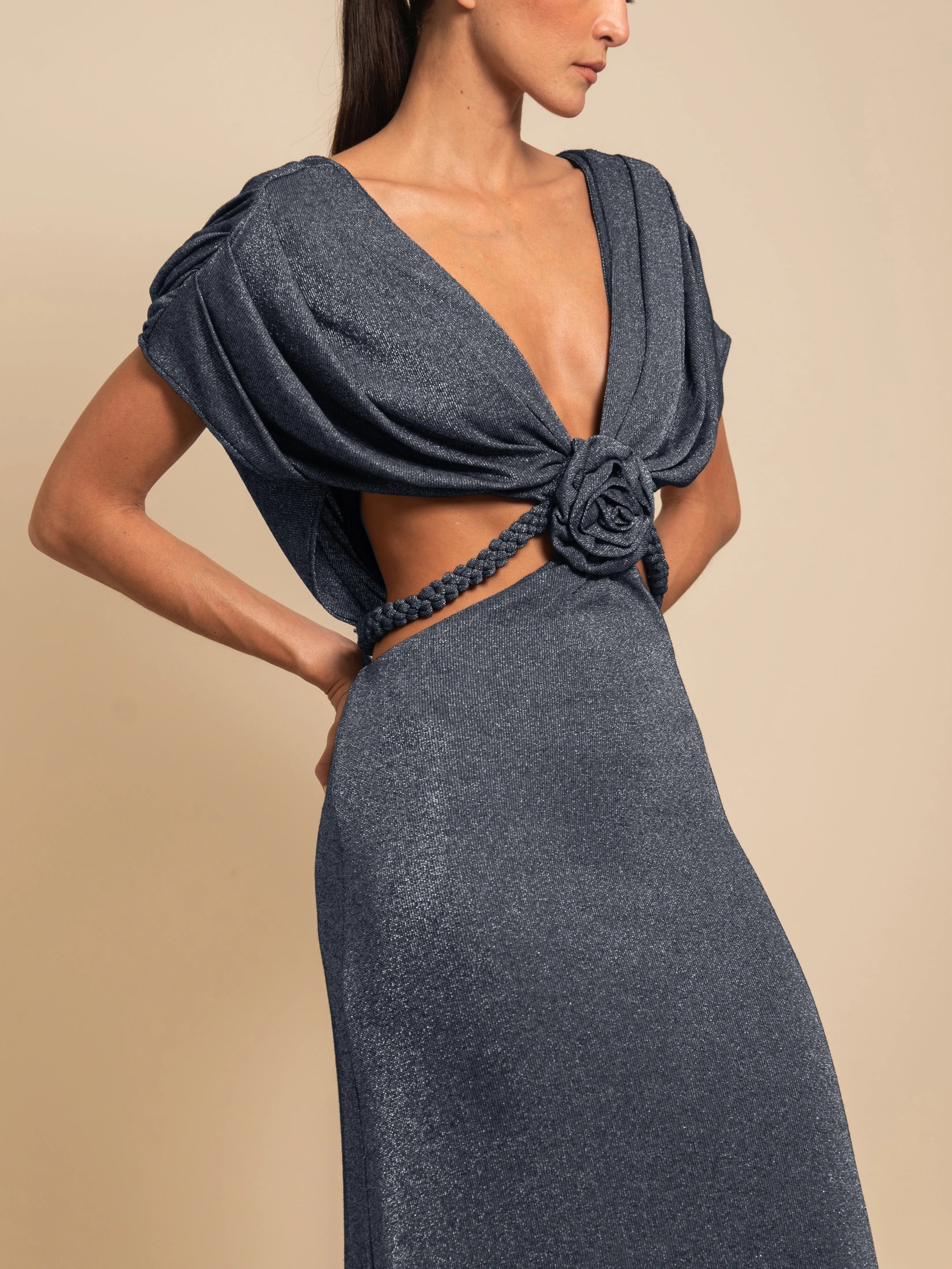 ECHO GOWN SILVER BLUE - imagen 1