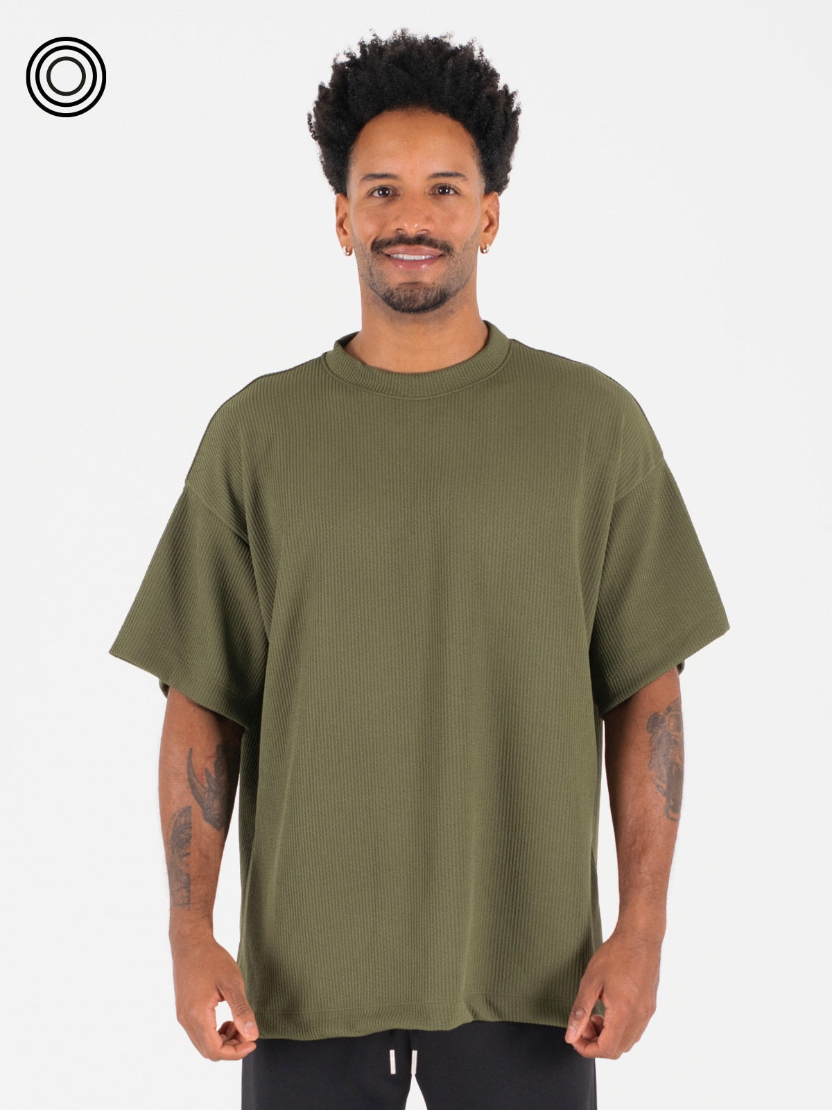 Camiseta hombre stone verde militar - imagen 1