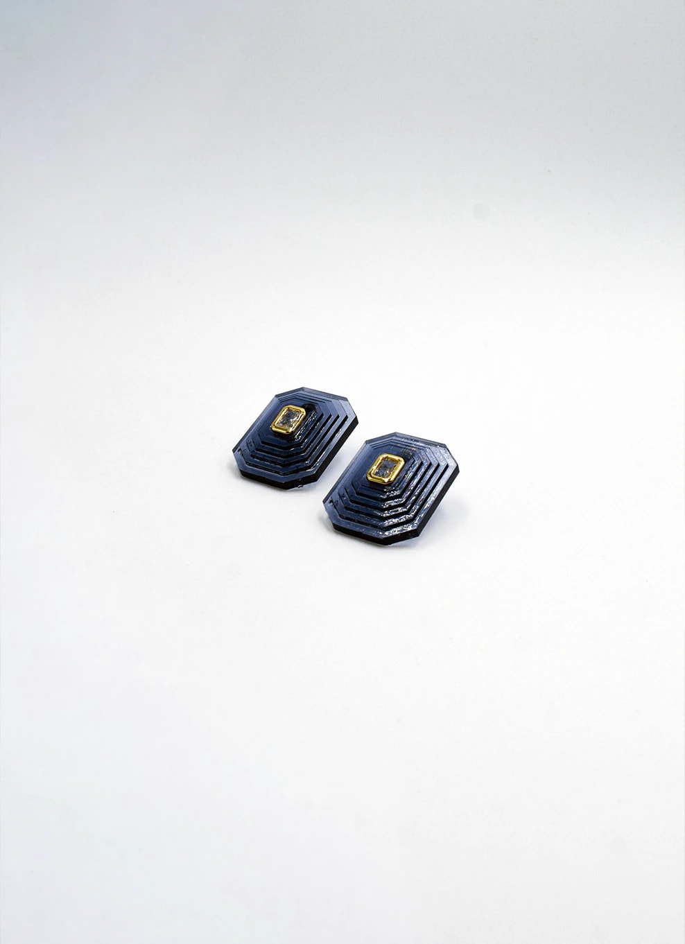 OTTAGONO M - SMOKY EARRINGS - imagen 1