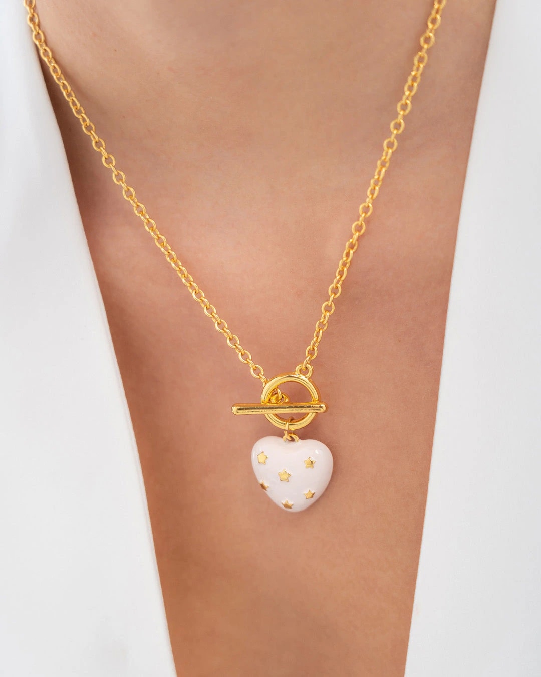 Collar Broche Corazón Estrella - imagen 1