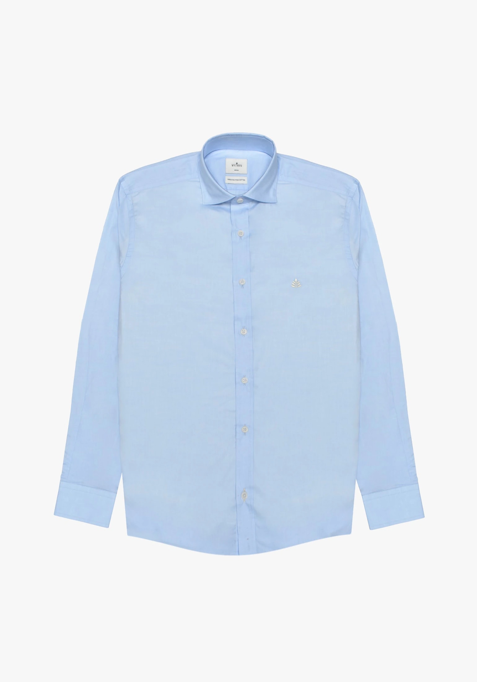 Camisa Azul Celeste Cuello Francés L-Mar - imagen 1