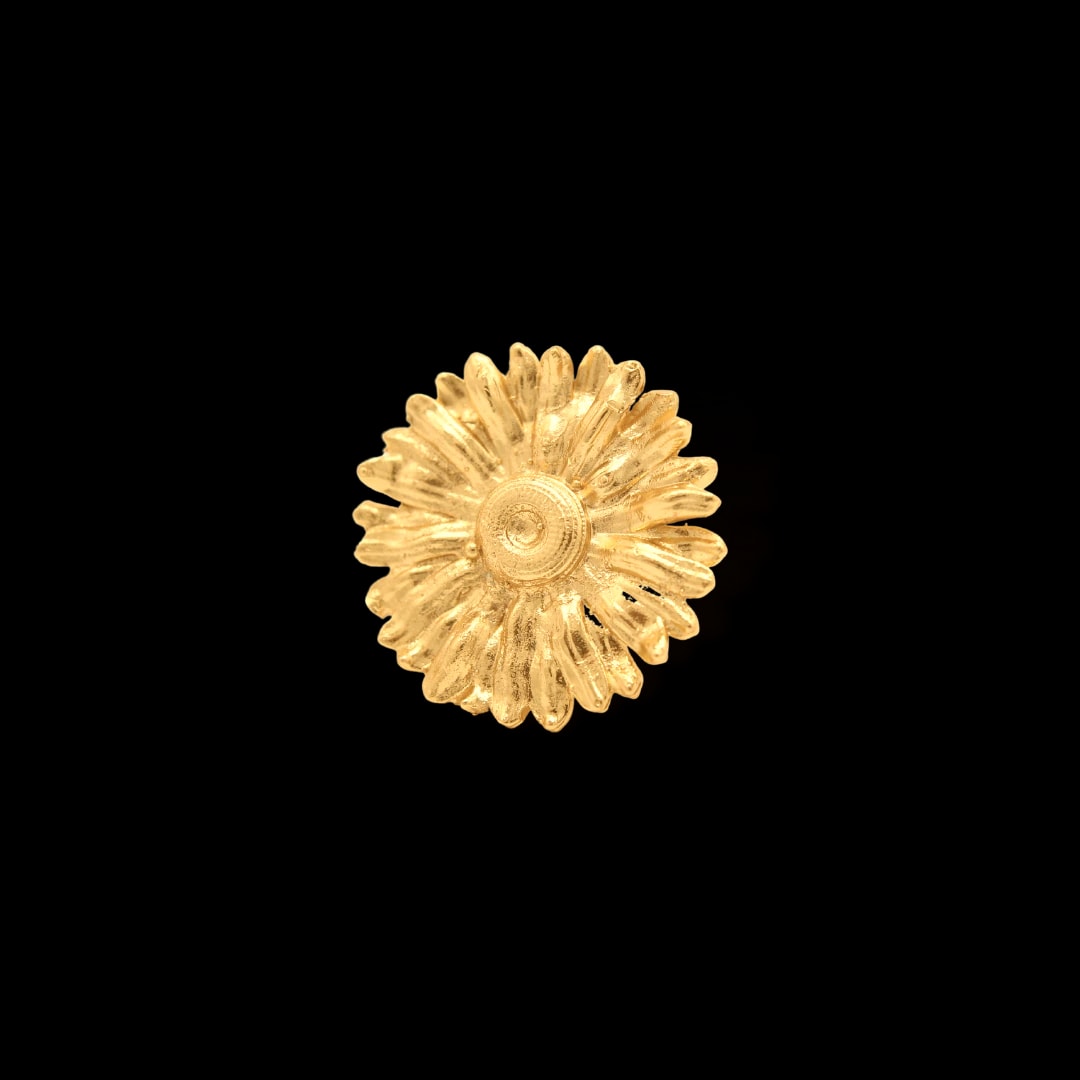 Anillo con flor de margarita grande - imagen 1