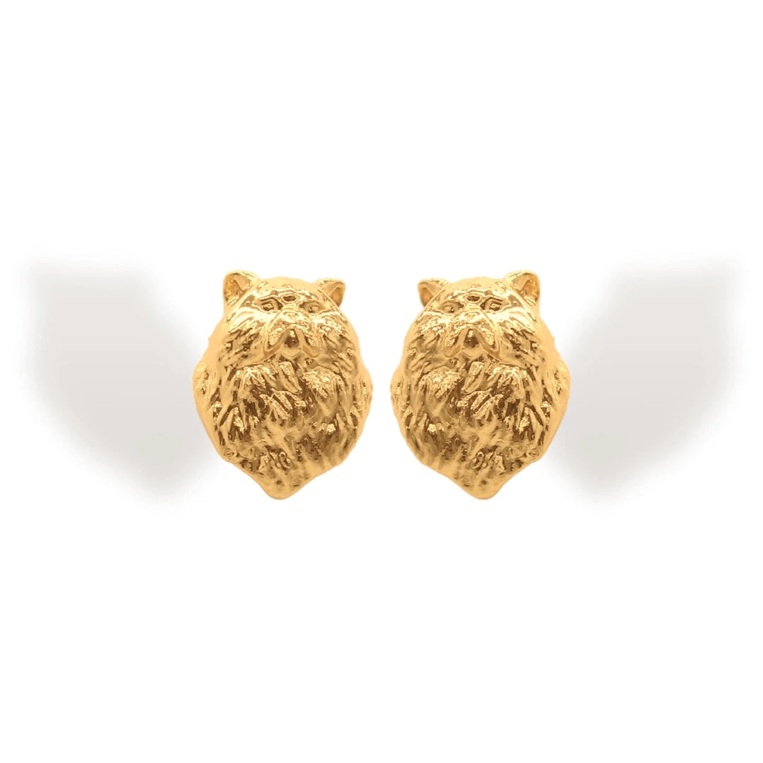 Aretes de gato peludo - imagen 1