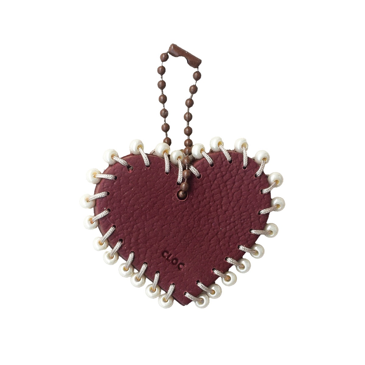 Charm Corazón bordado Wine - imagen 1