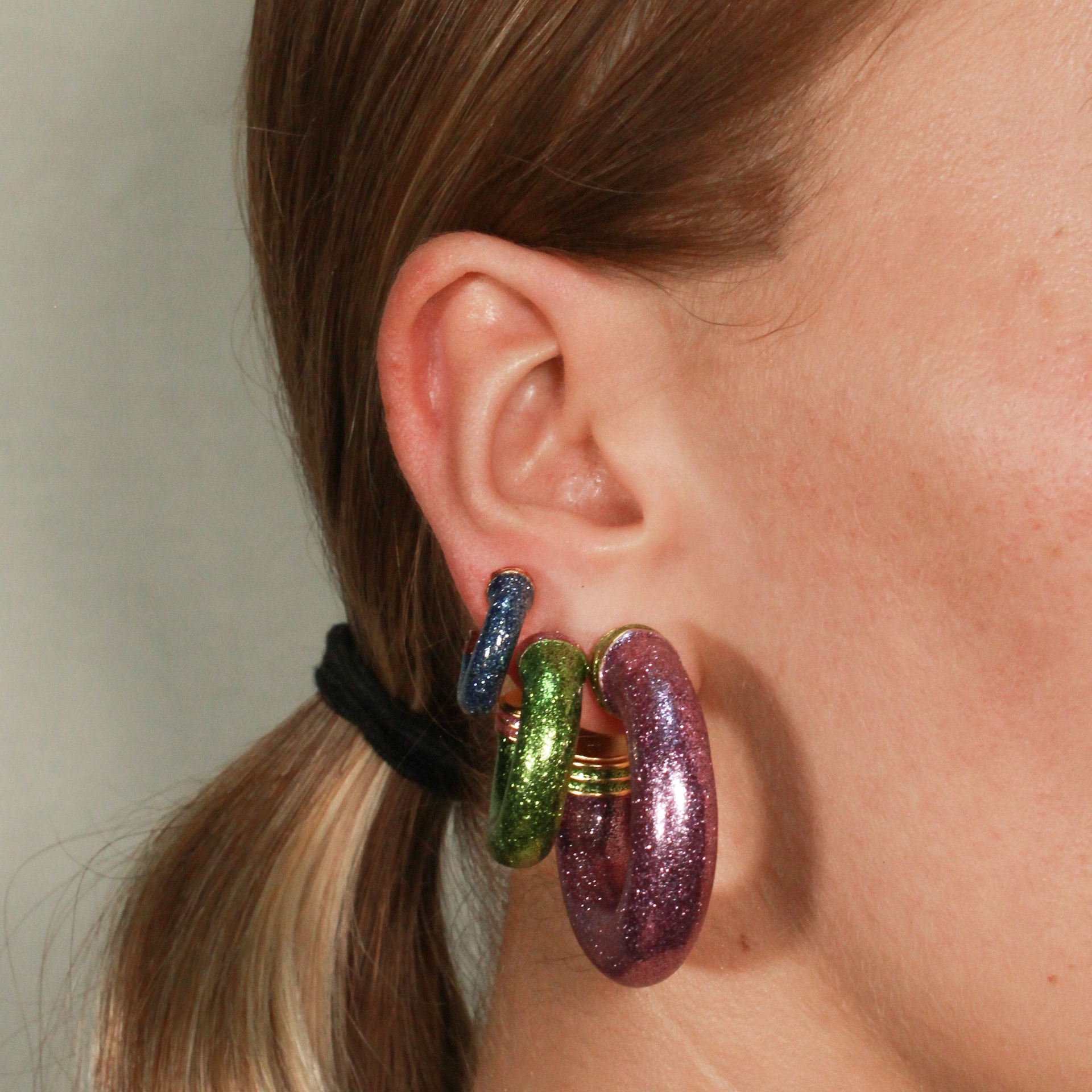 Candongas Orbit Tiny Glitter - imagen 1