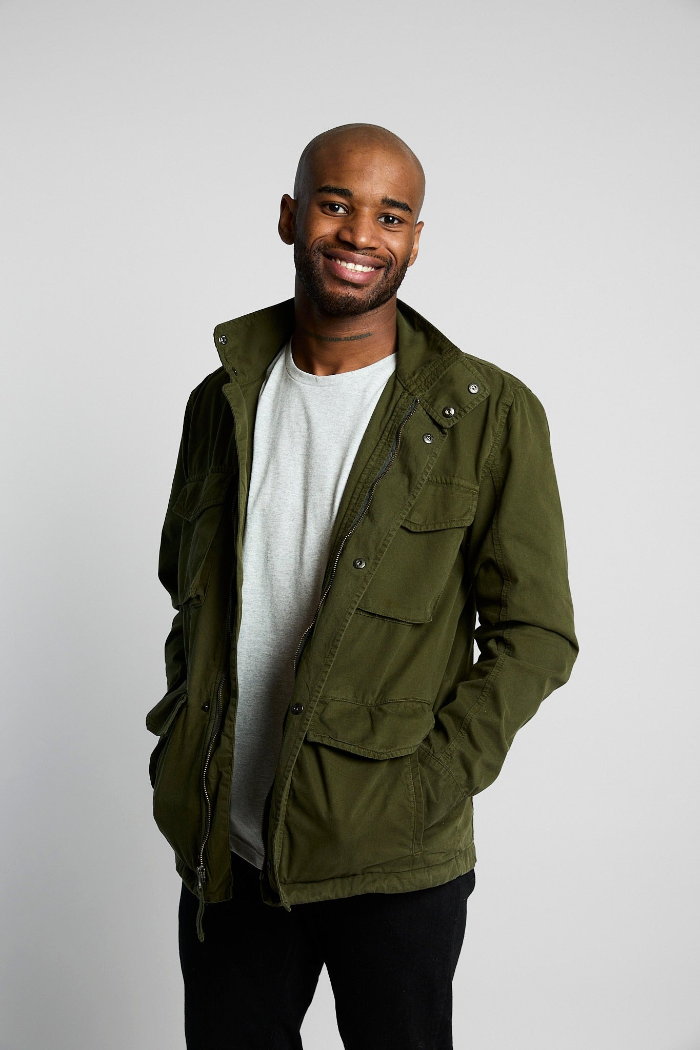 Chaqueta Cargo Verde Militar - imagen 1