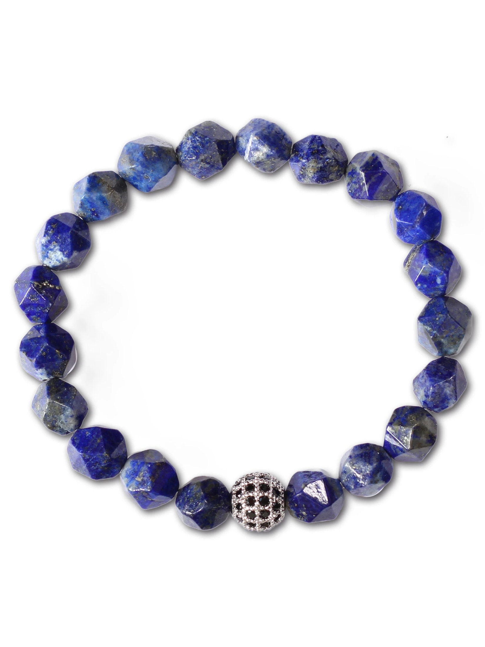 Brazalete Lapislazuli Facetado 8mm - imagen 1