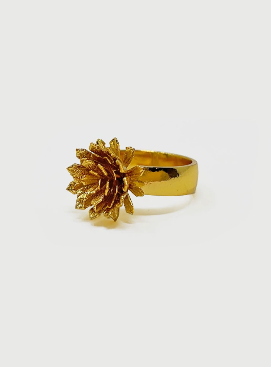Anillo frailejón dorado - imagen 1