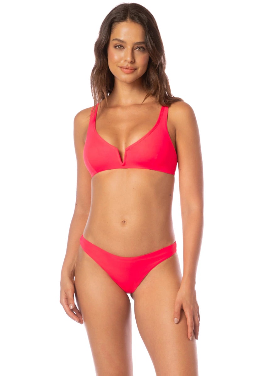 Maaji Coral Crush Victoria V Wire Bralette Bikini Top - imagen 1