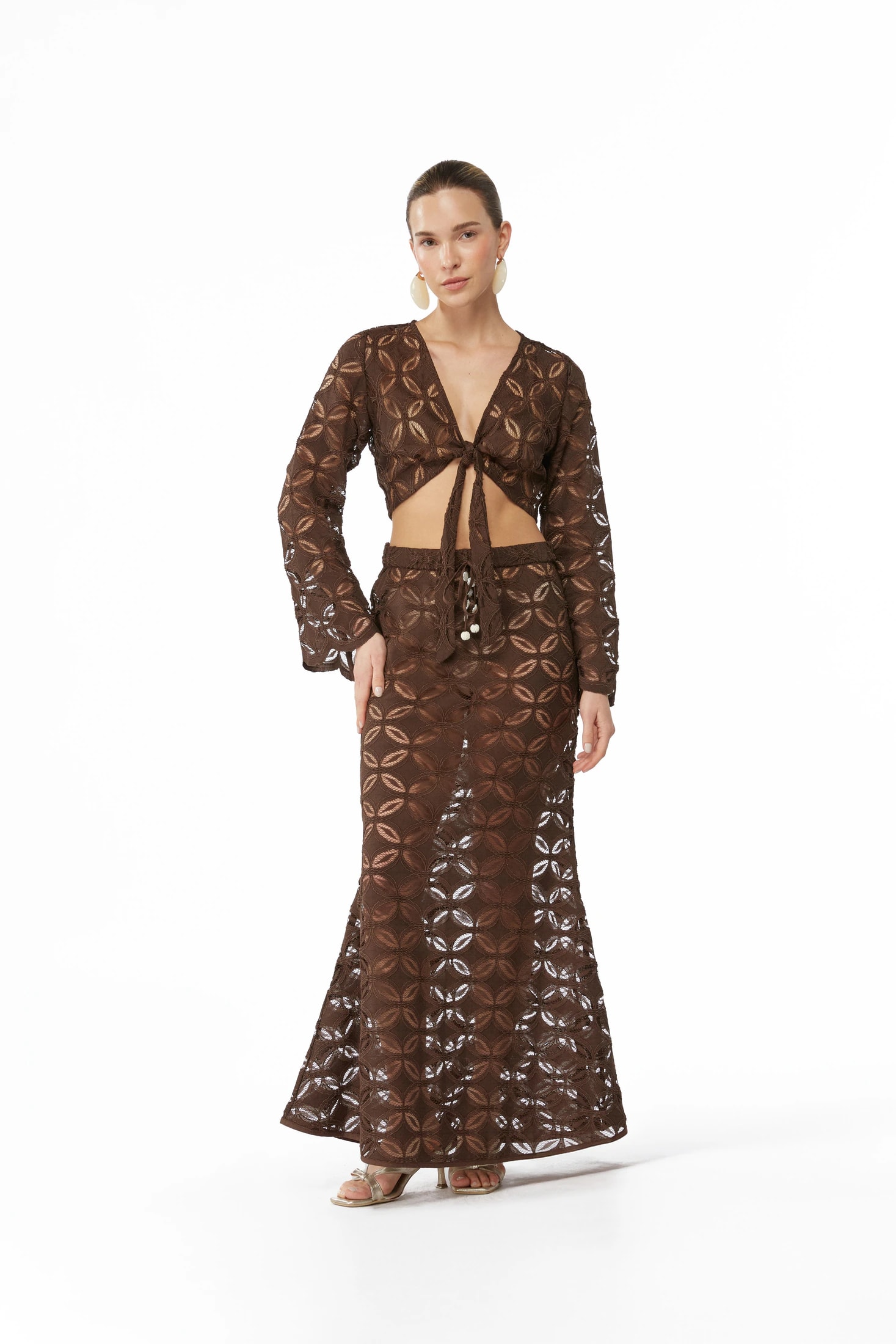 RIO MAXI SKIRT CHOCOLATE - imagen 1