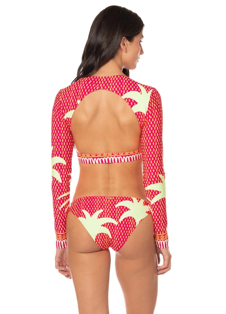 Maaji Funky Palms Flirt Low Rise Thin Side  Bikini Bottom - imagen 1