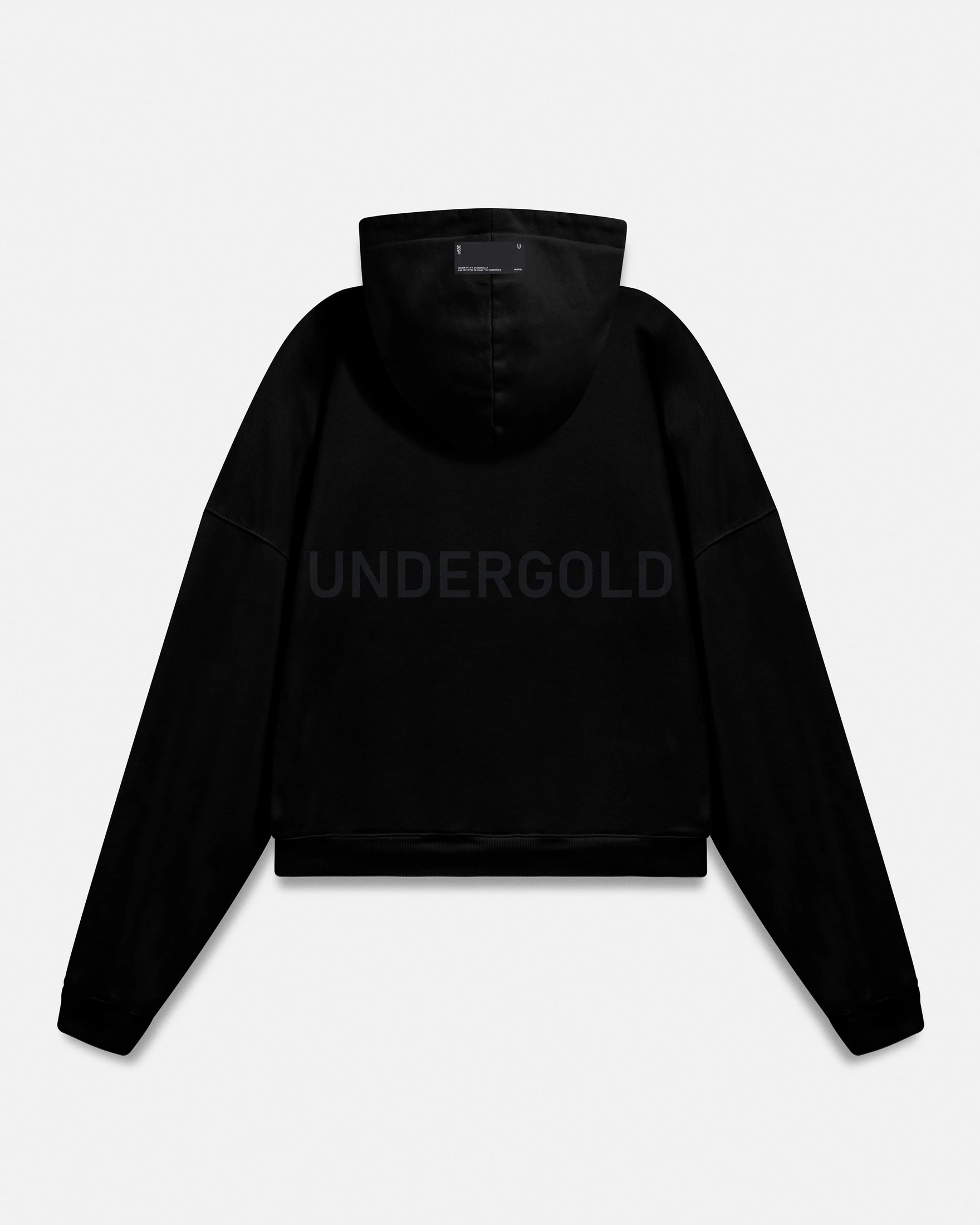 W Line Basic Boxy Fit Hoodie Black - imagen 1