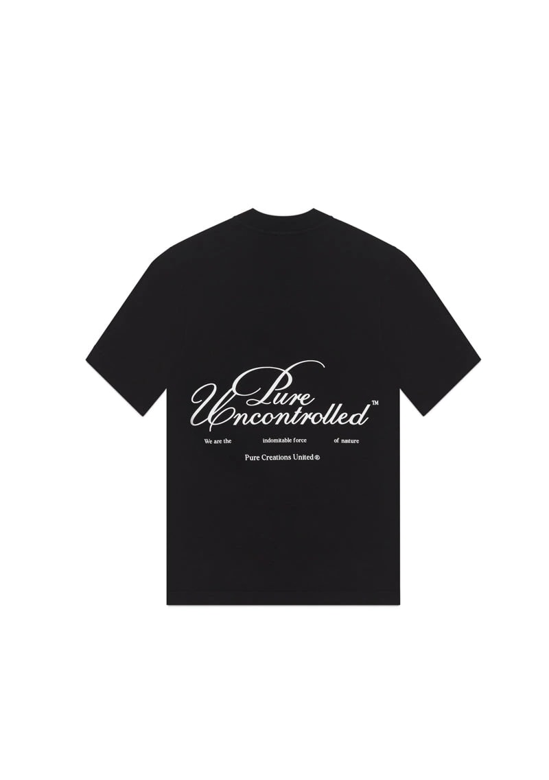 Uncontrolled black t-shirt - imagen 1