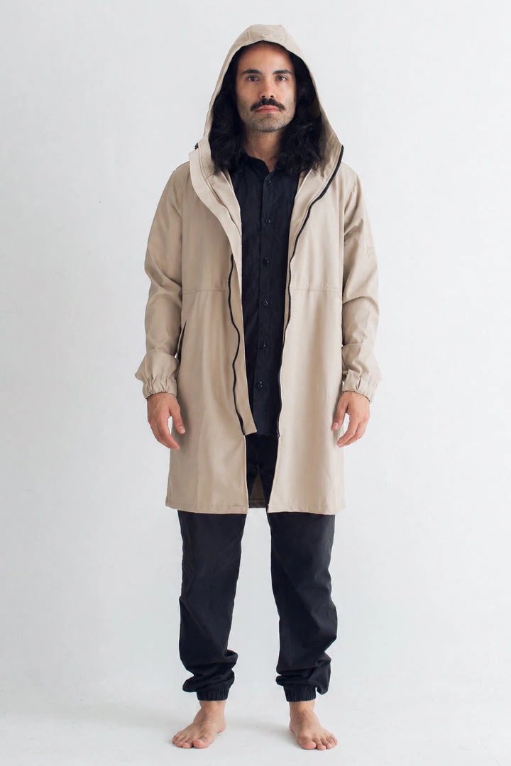 Chaqueta para lluvia beige - imagen 1
