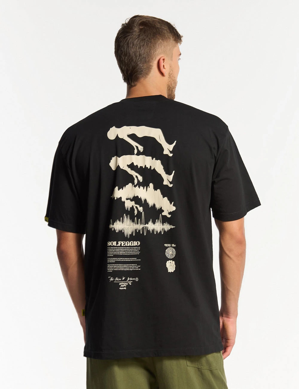 Camiseta Regular Solfeggio  negro Hombre - imagen 1