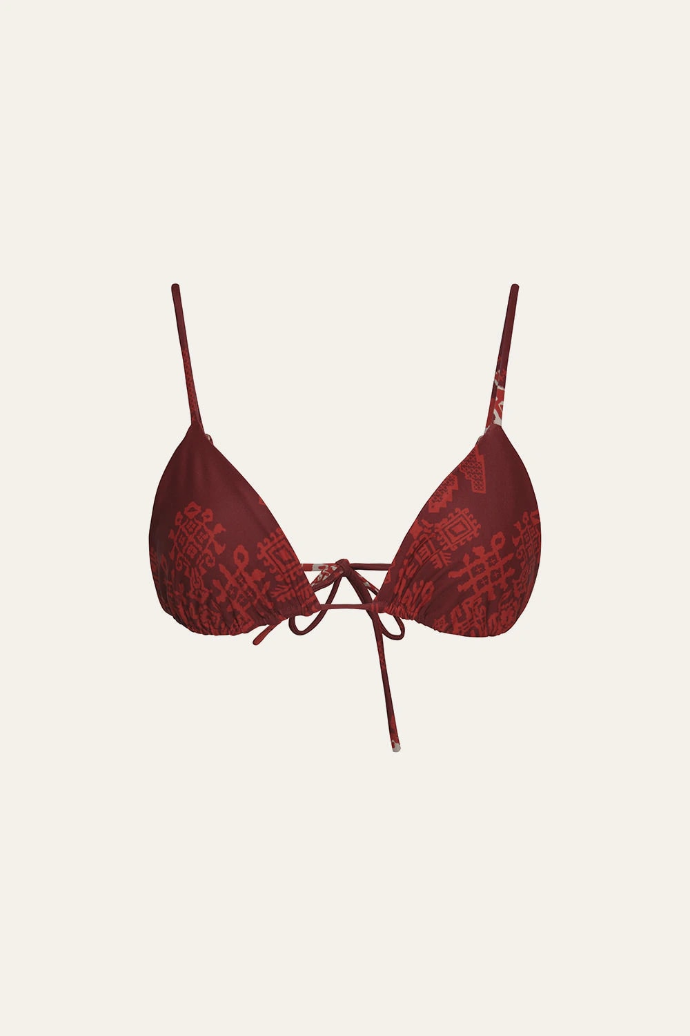 Wakama Bikini Top In Wine - imagen 1