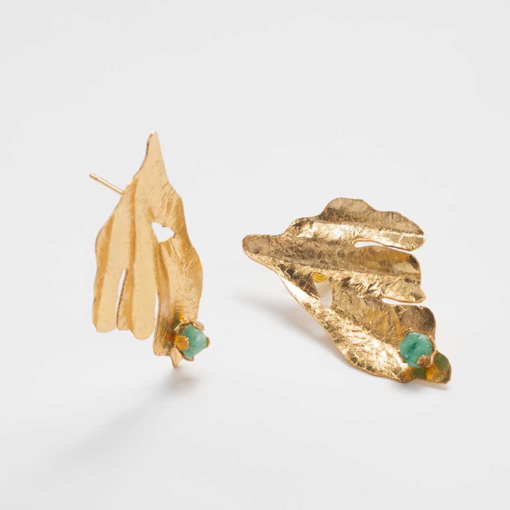 Aretes Topo Huella Verde - imagen 1