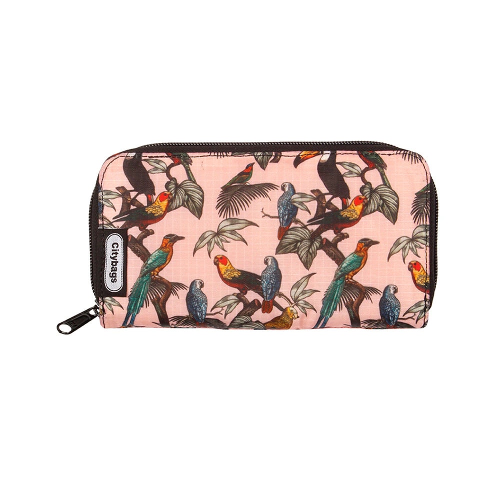 Billetera Dama Estampado Pajaros - imagen 1