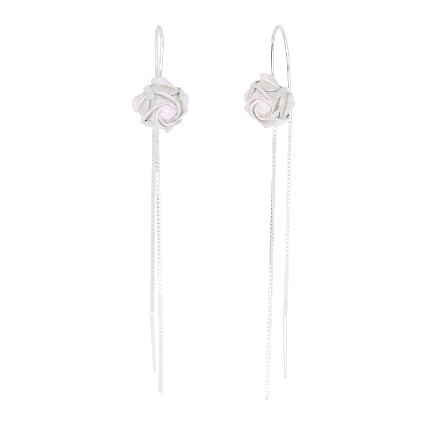 Arete rosa cadena - imagen 1