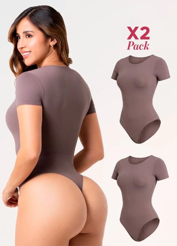 2 Pack Body Manga Corta: Sin Costuras y Elegancia | Salome 5007 | Ant 01L5 - imagen 1