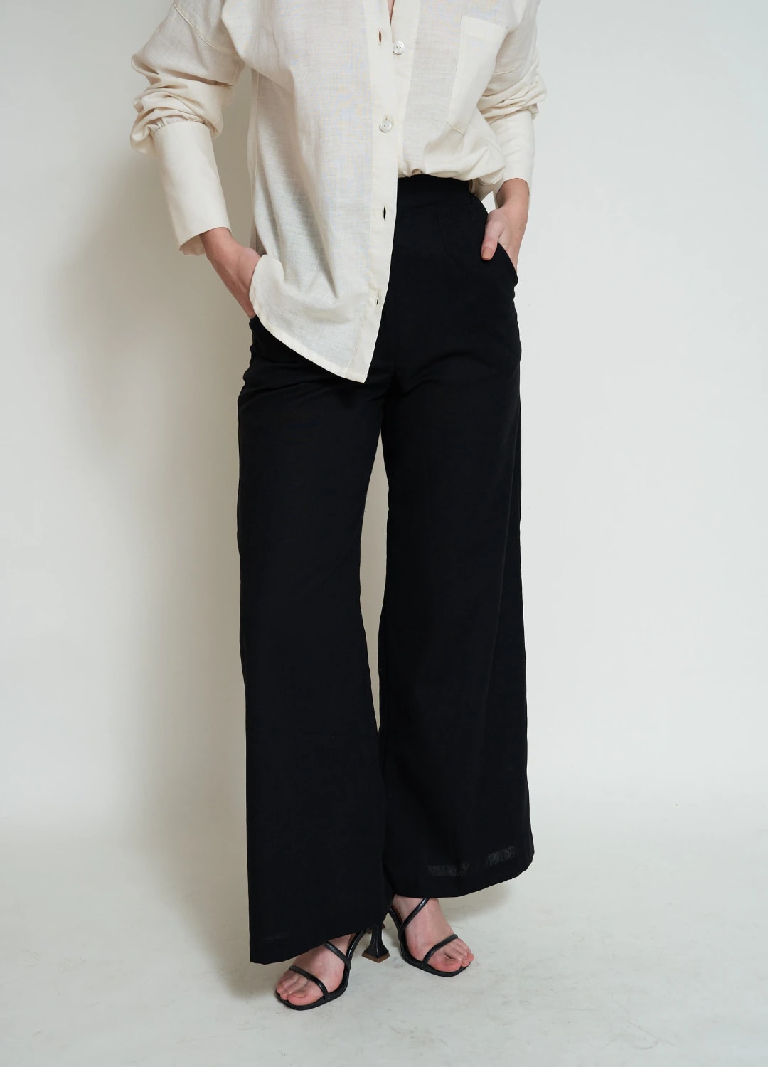 Pantalón Bota Ancha Negro - imagen 1