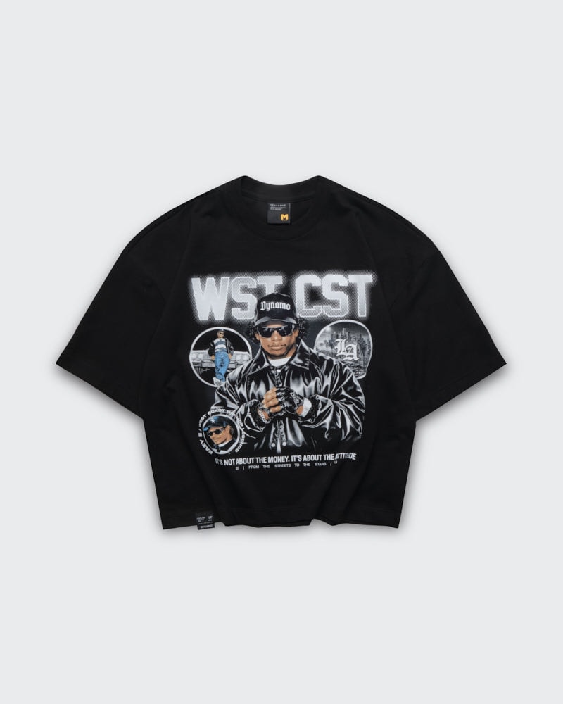 Camiseta Negra Boxy Eazy - imagen 1