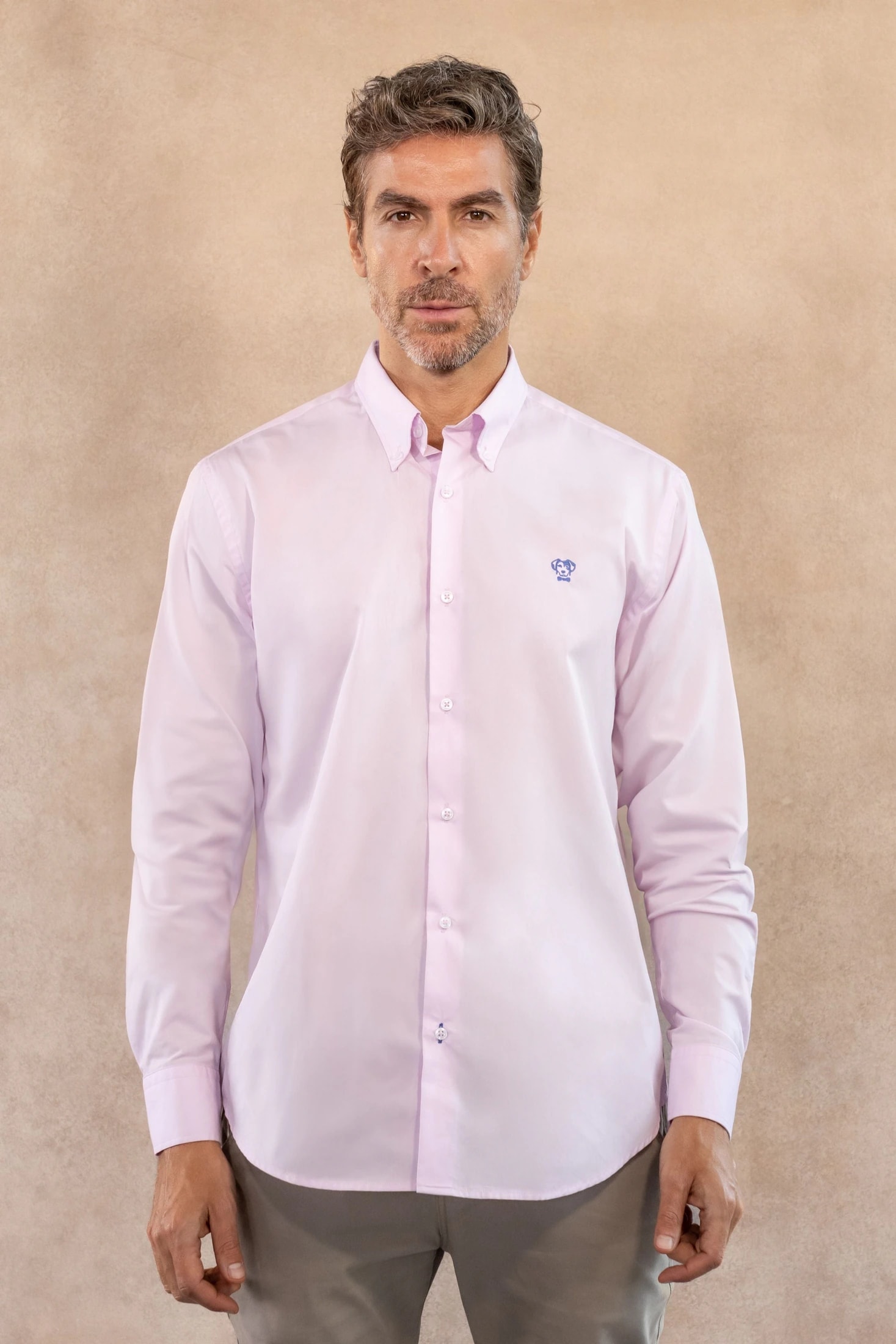 Camisa Antimanchas Popelina Light Pink - Talla Regular - imagen 1