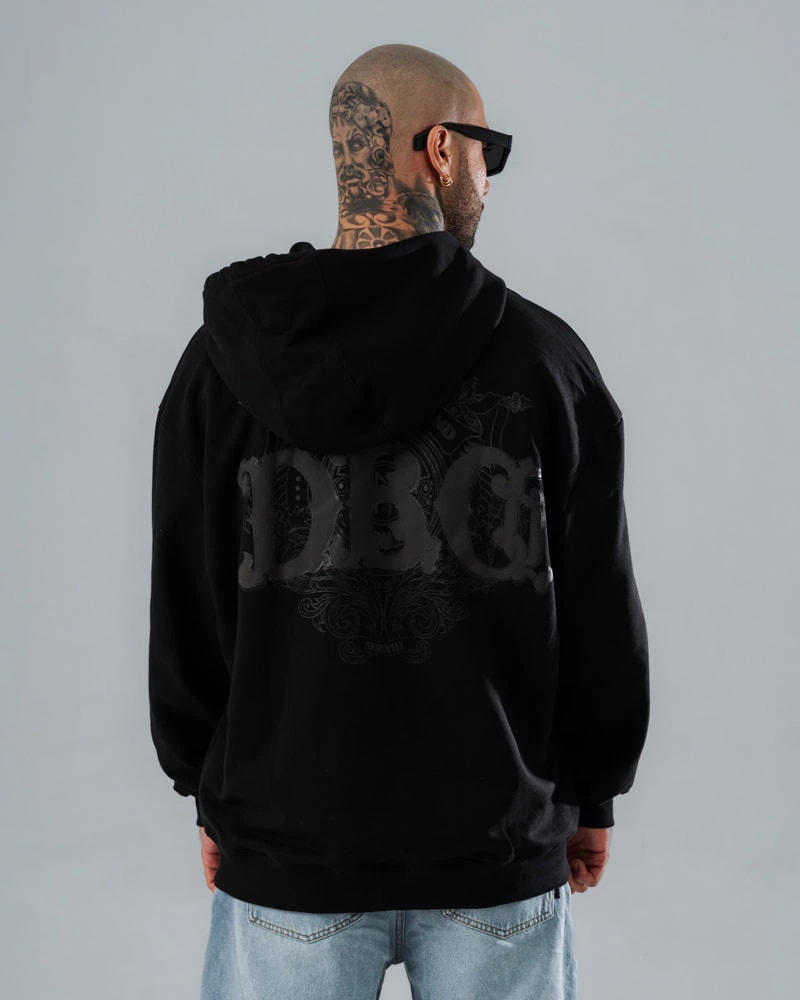 Hoodie Negro Oversize DRK - imagen 1