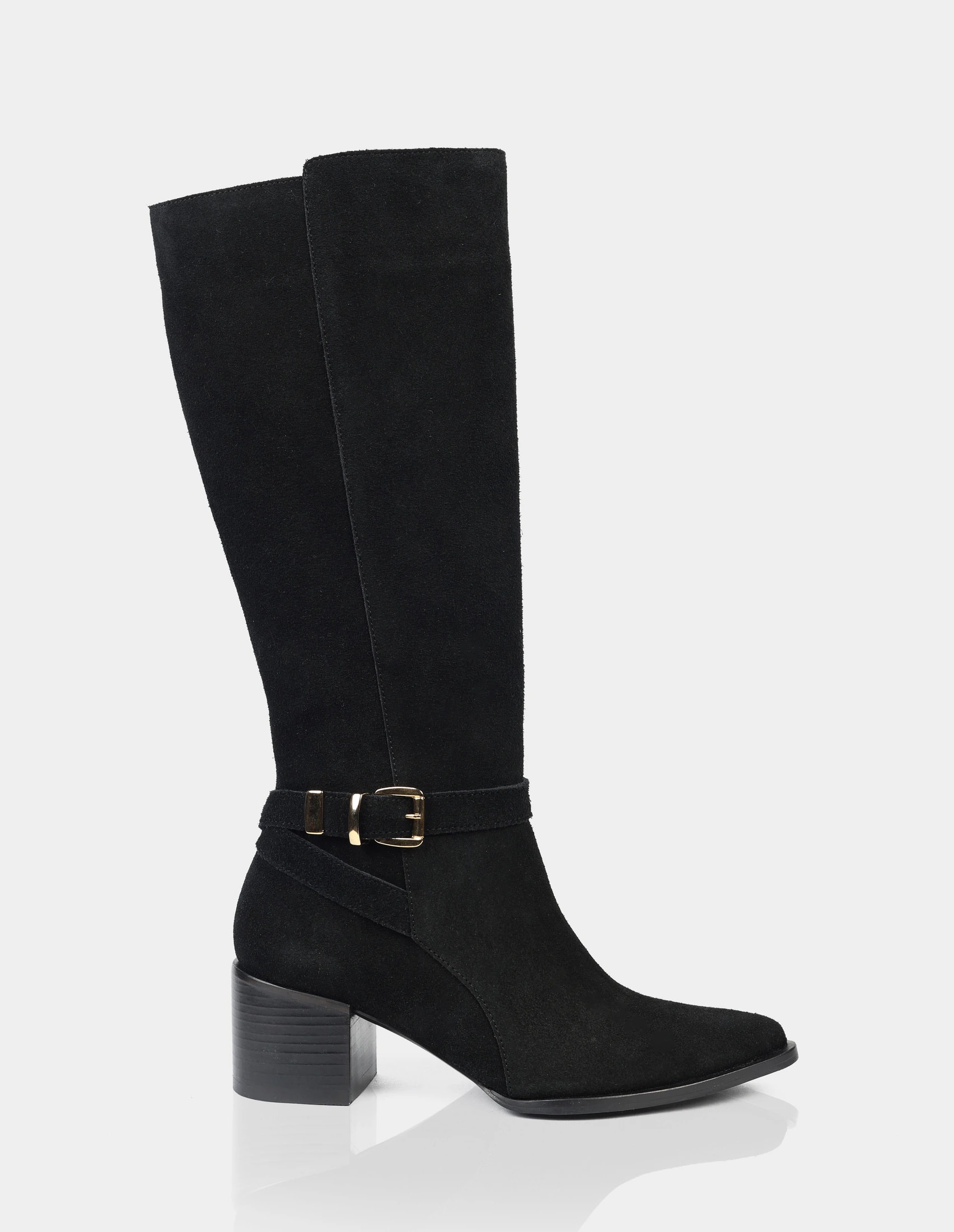 Bota Loren Gamuza Negro - imagen 1