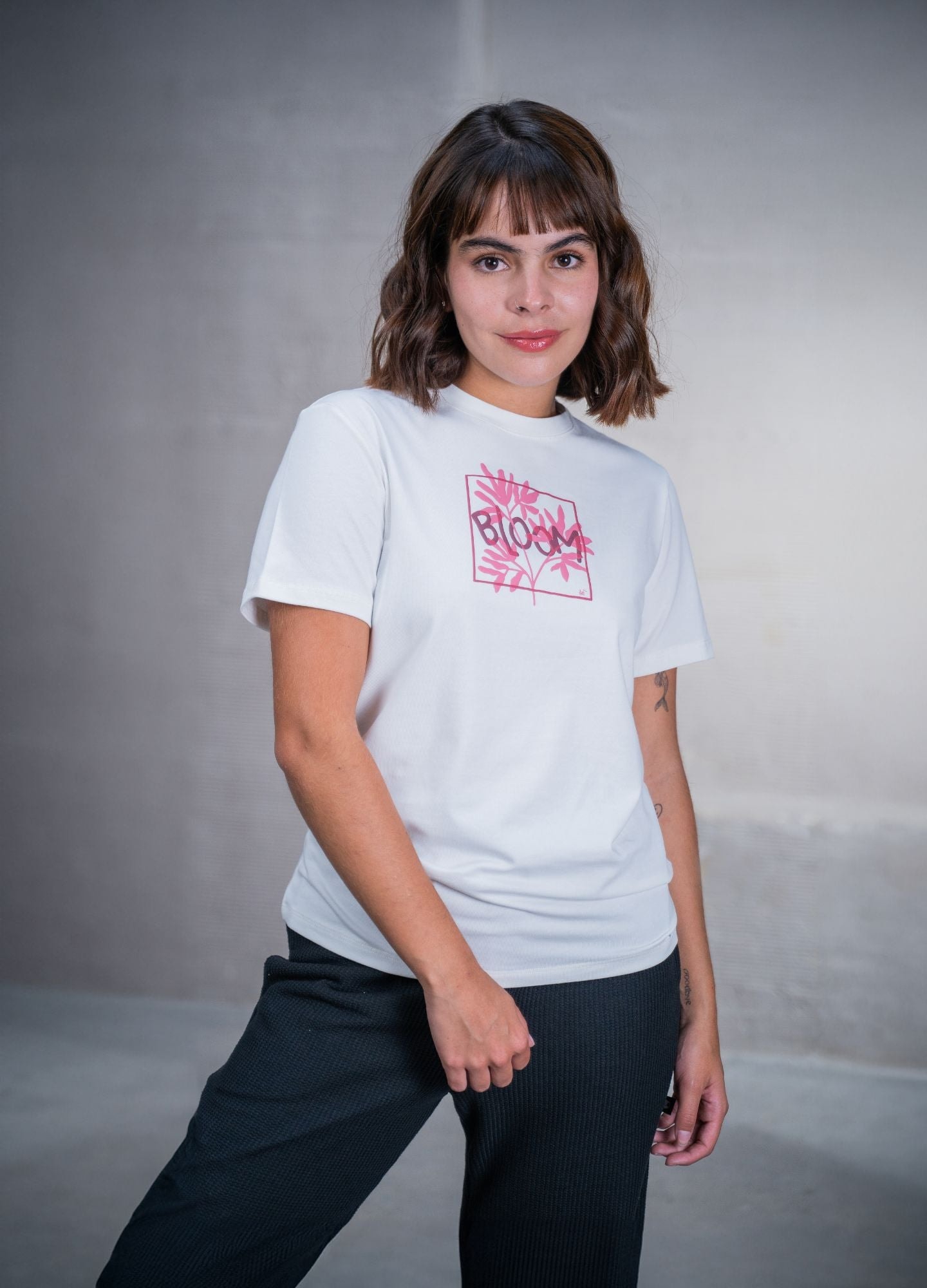 Camiseta Bloom – Marfil - imagen 1
