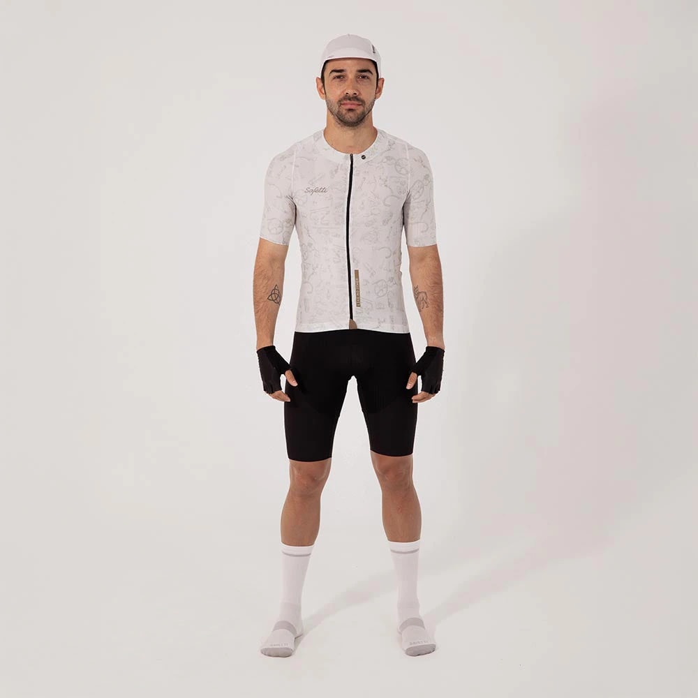 CAMISA CICLISMO MANGA CORTA CLASSIC PARTS PERLA PARA HOMBRE - imagen 1