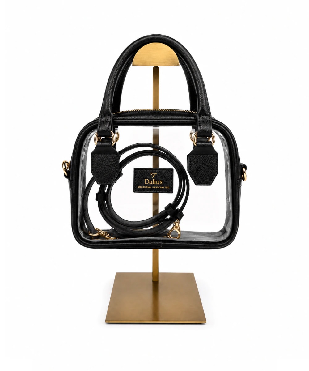 Mini Bolso Transparente negro - imagen 1