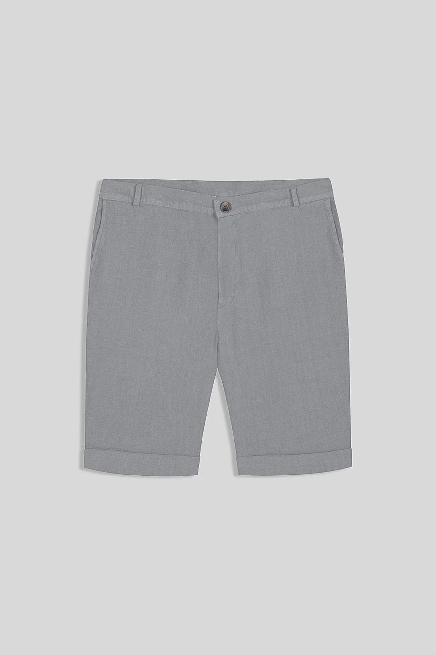 Men's linen bermuda smoke - imagen 1