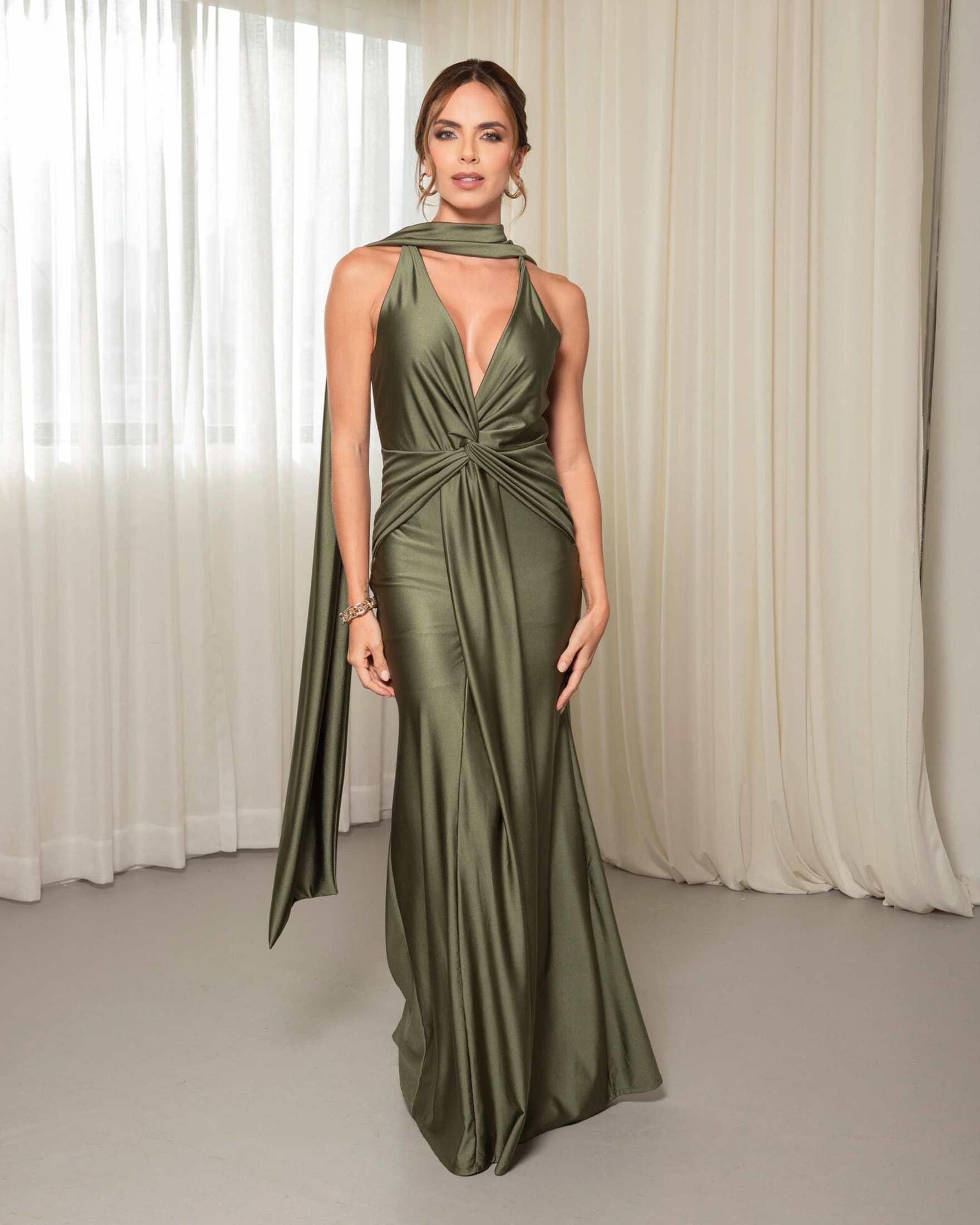 Vestido Largo de Fiesta Escote Tirantes - imagen 1