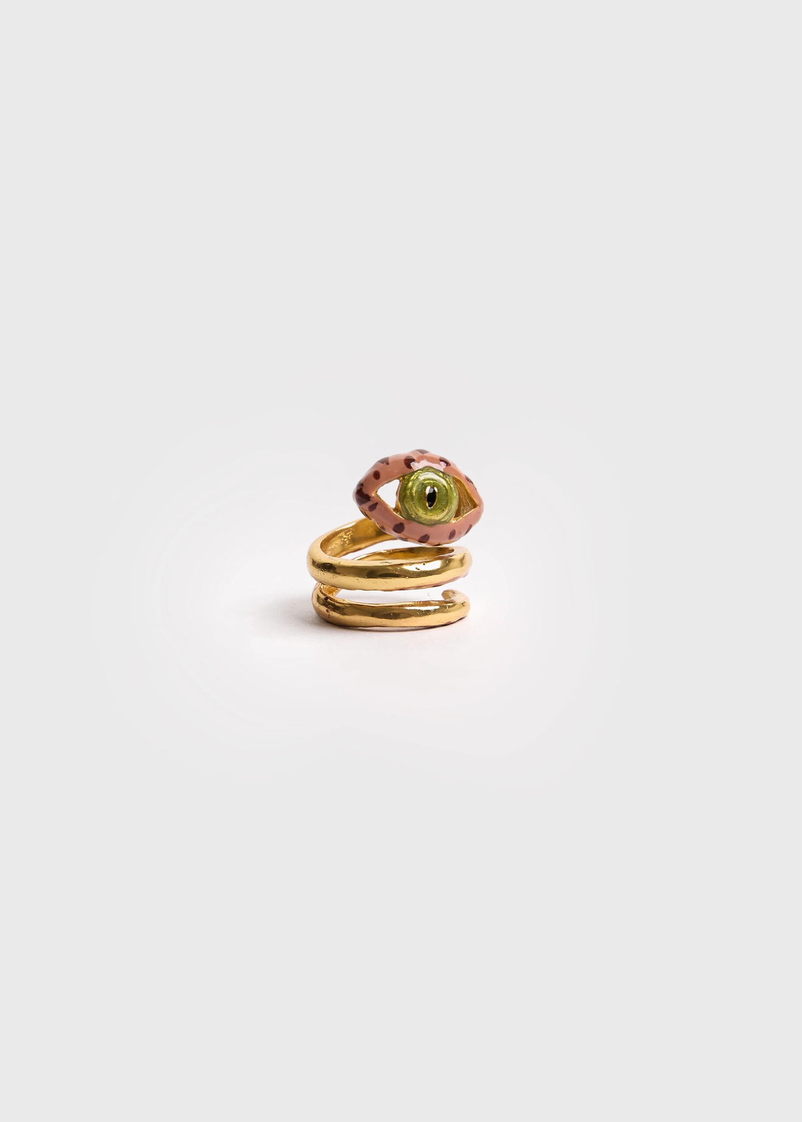 Anillo Espiral Eye Terracota - imagen 1