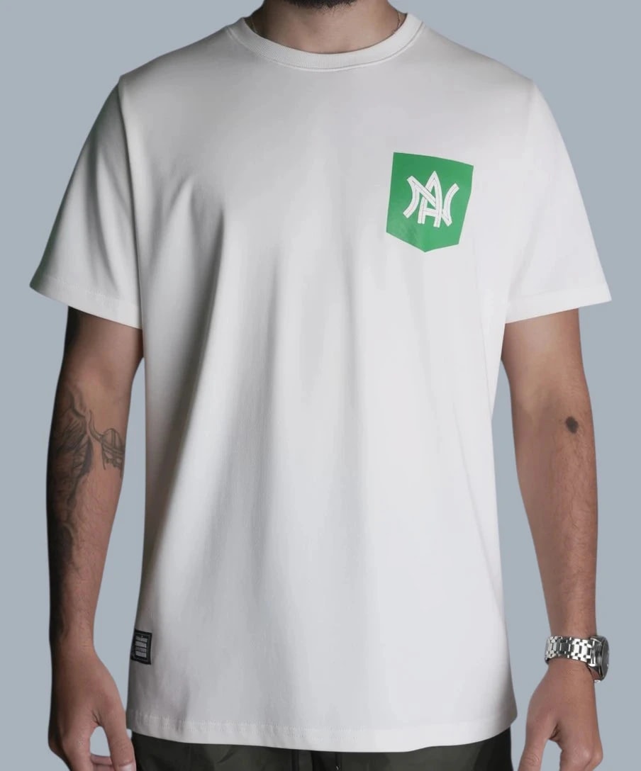 CAMISETA CREMA HOMBRE AN CURVO - imagen 1