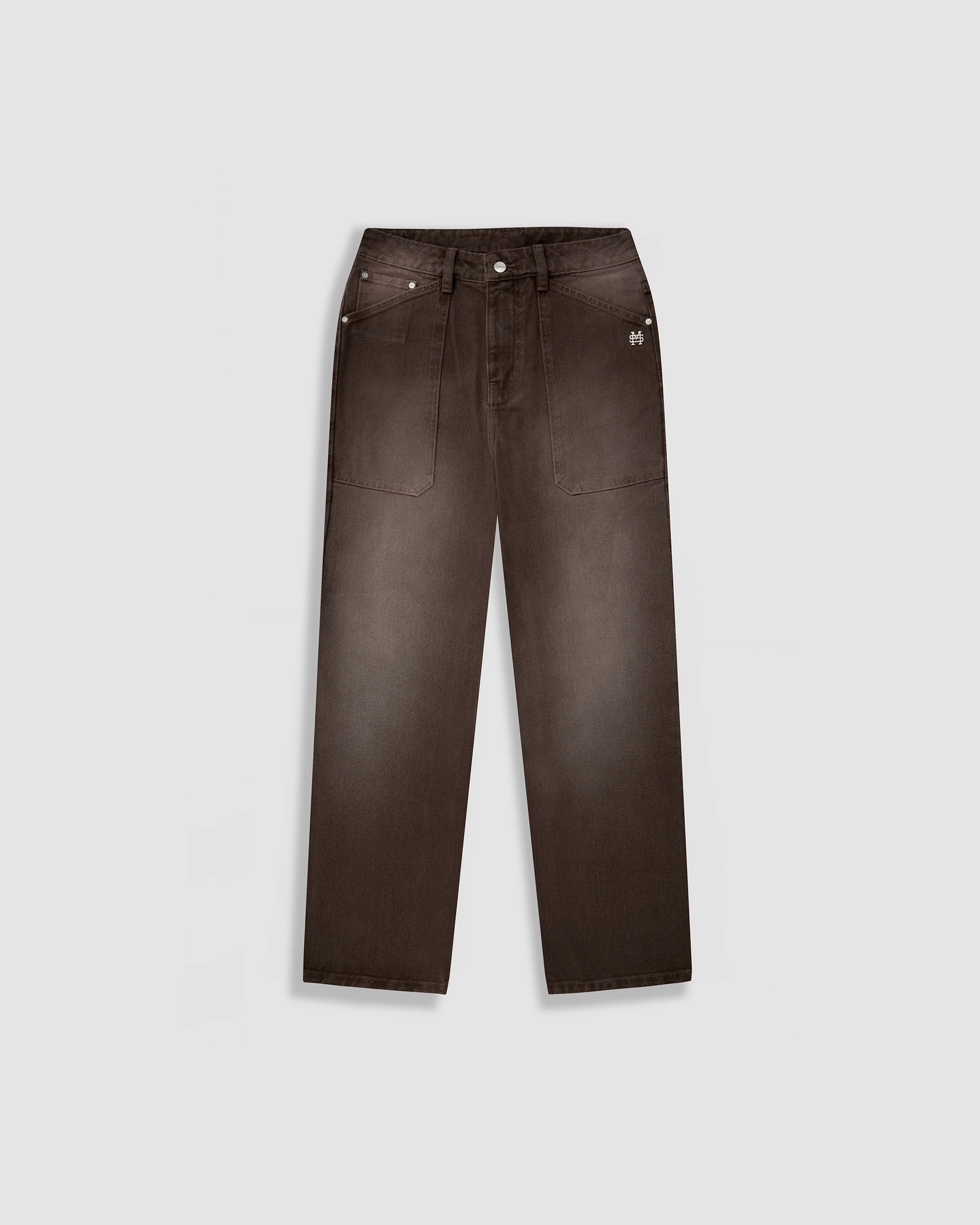Pocket Straight Pants – Café Desgastado - imagen 1