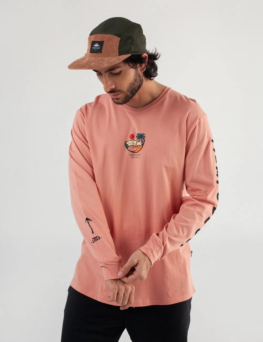 Camibuso Regular Fit Tiempo de Ocio Salmón Hombre - imagen 1