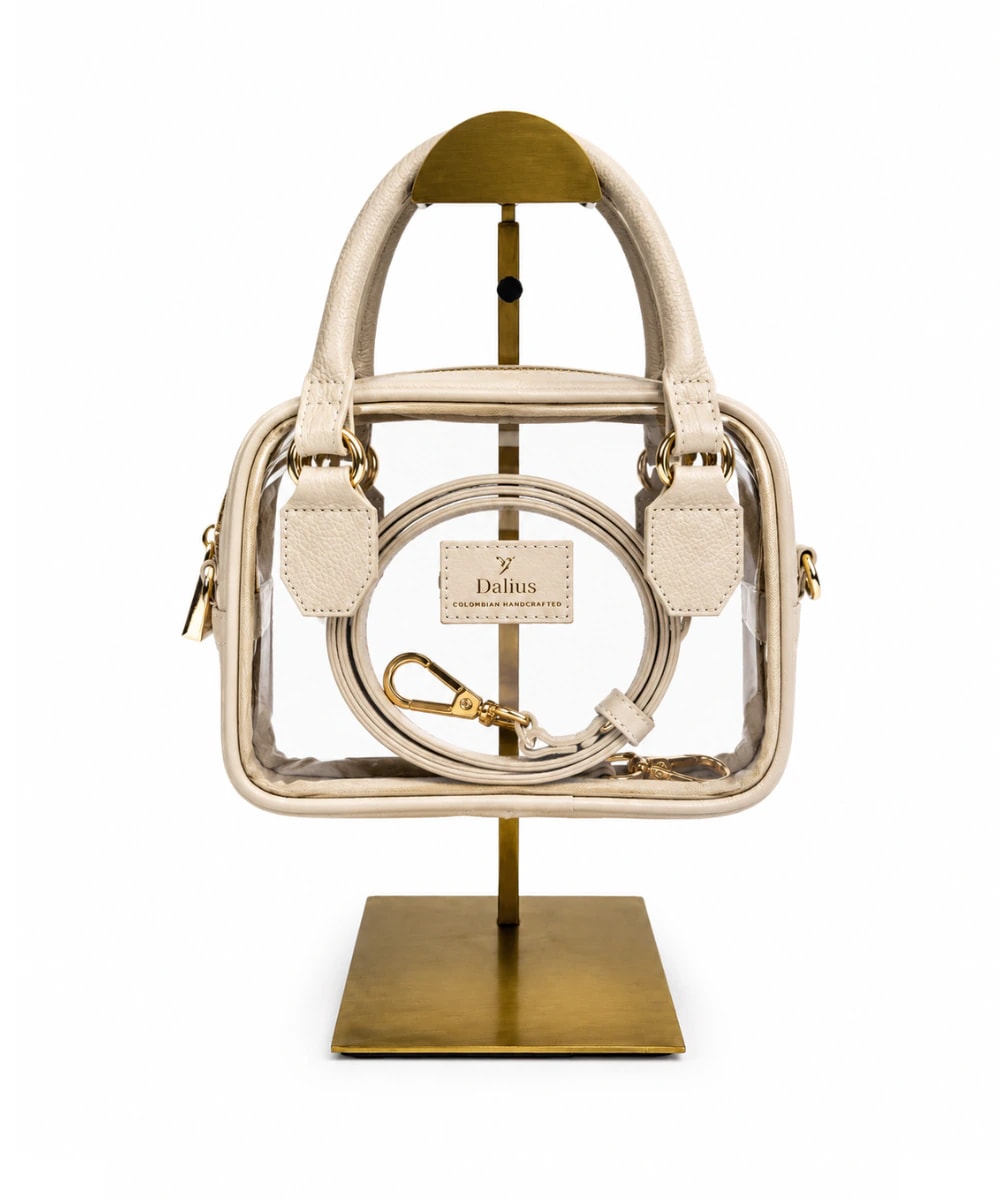 Mini Bolso Transparente beige - imagen 1