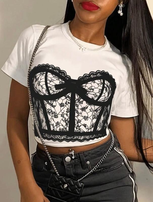 CAMISA CON BRA EN BLONDA - imagen 1